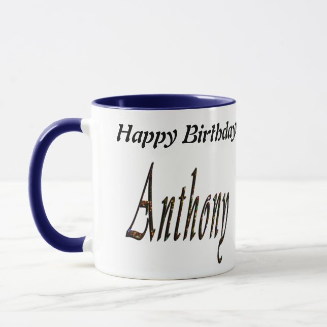 Mug Anthony Name Logo, (Gauche)