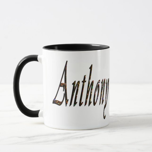 Mug Anthony Name Logo, (Gauche)