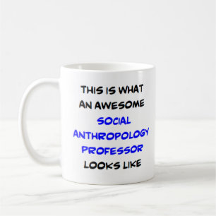 Mug anthropologie professeur social, génial