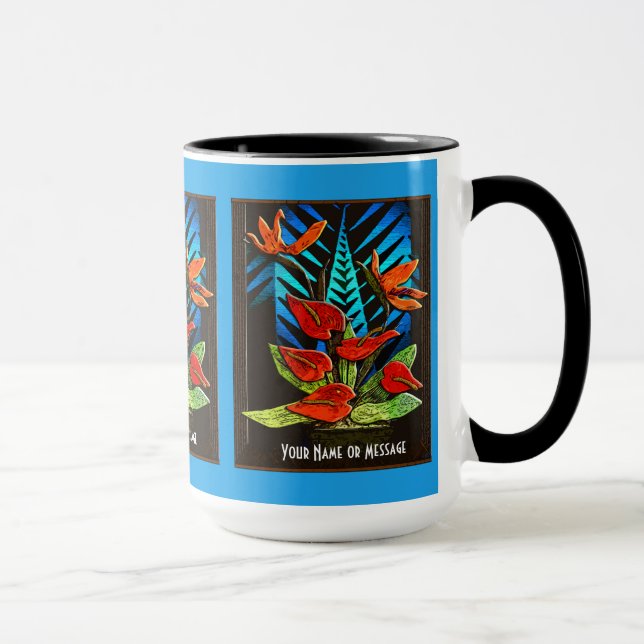Mug Anthures de Hawiian (tasse personnalisée) (Droite)