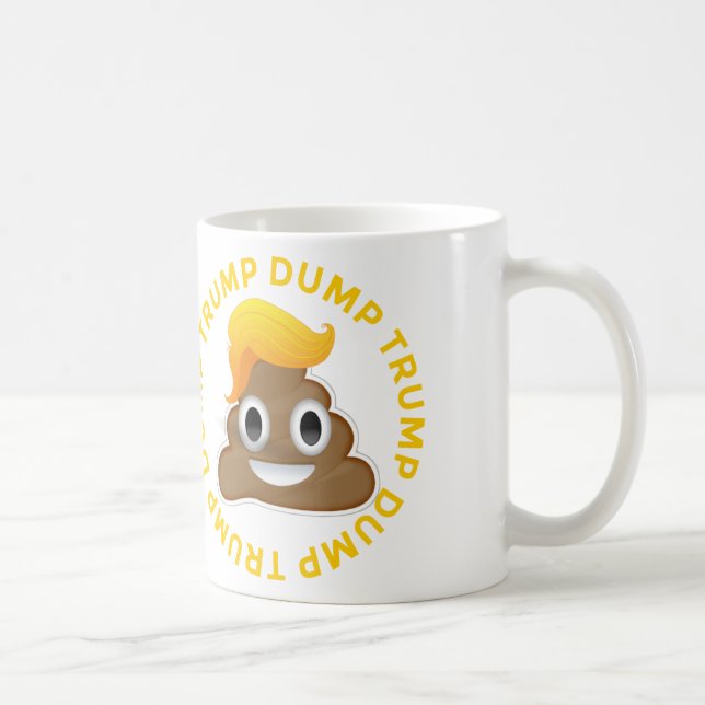 Mug Anti-Atout Donald Poo Donal de #DumpTrump d'atout (Droite)