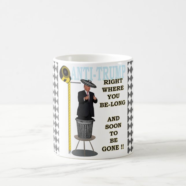 Mug Anti atout/droit où vous appartenez, (Centre)