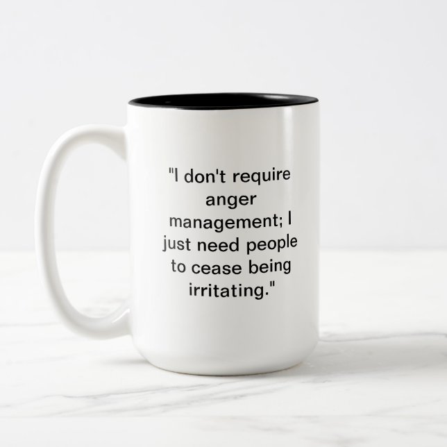 Mug anti-peuple drôle | Humour sarcastique (Gauche)