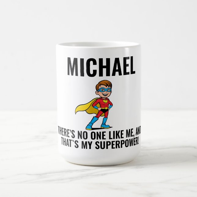 MUG ANTI-STRESS KIDS HERO SUPERHERO POWER (Centre)