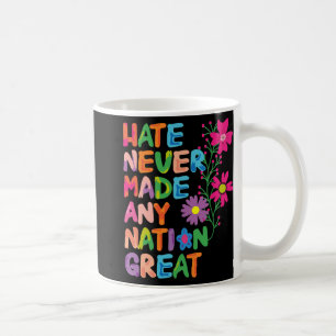 Mug Anti Trump Artistic Floral Democrat Président Libe