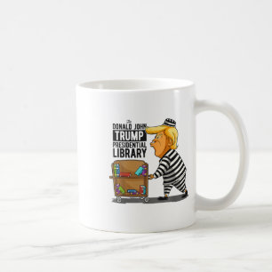 Mug Anti-trump Library Funny Grey _ Clic Fit, Crew Nec