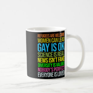 Mug Anti Trump Science Refugees Love Women Rights