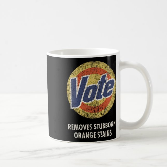 Mug Anti-Trump Vote Lessive Détergent Drôle Vintage (Droite)