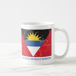 Mug ANTIGUA BARBUDA - Écriture Customisée en blanc