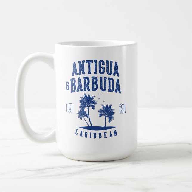 Mug Antigua-et-Barbuda Palmier des Caraïbes (Gauche)