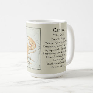 Mug Antique Astronomique du cancer Zodiac