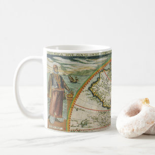 Mug Antique carte du Vieux Monde des Amériques, Theodo