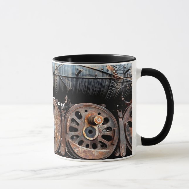 Mug Antique Locomotive Moteur à vapeur Train Coffee Co (Droite)