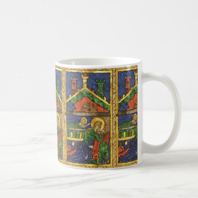 MUG ANTIQUE NATIVITÉ CHRISTMAS PARCHEMENT (Droite)