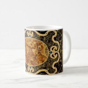 Mug Antique Ornementale Italien Motif en pierre