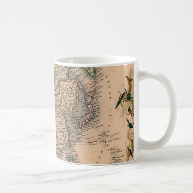Mug Antique vieille carte inspirée (11) (Droite)