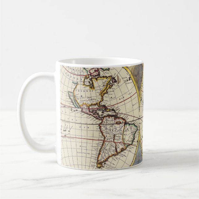 Mug Antique vieille carte inspirée (4) (Gauche)