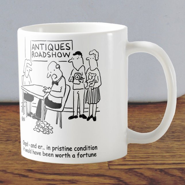 Mug Antiquités Roadshow expert dépose un objet précieu (Créateur téléchargé)