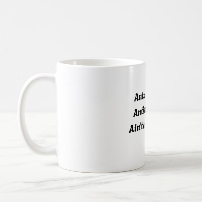 Mug Antisocial Antisocool Citation Introvertie Unisexe (Gauche)