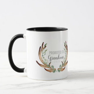 Mug Antler rustique & verdure promu à grand-mère