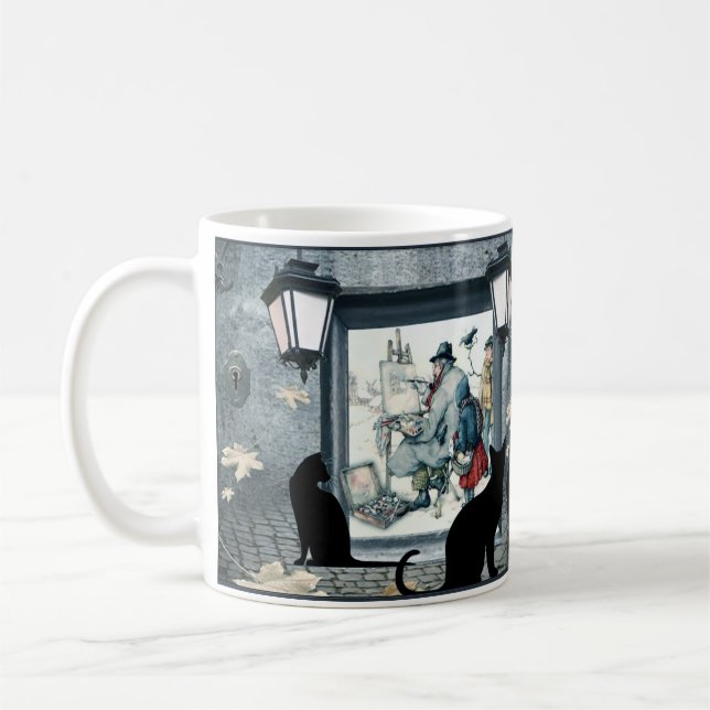 Mug Anton Pieck - le peintre Chandelle sans flamme (Gauche)
