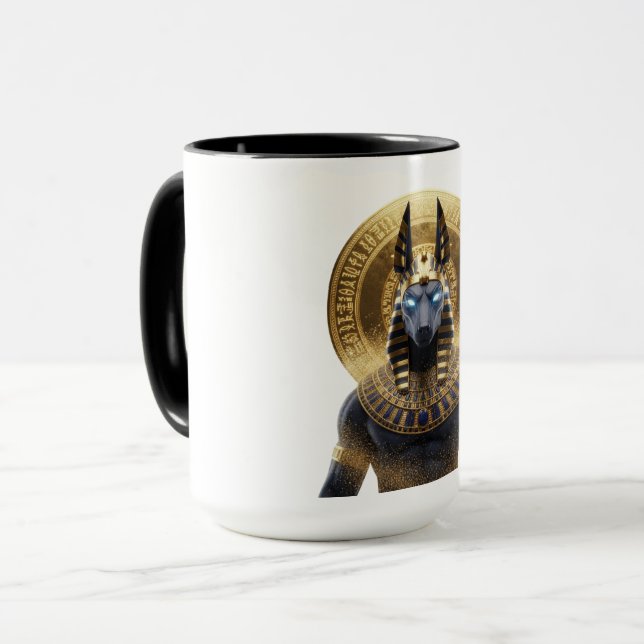 Mug Anubis – Guardian of the Afterlife | Egyptian Myth (Devant gauche)