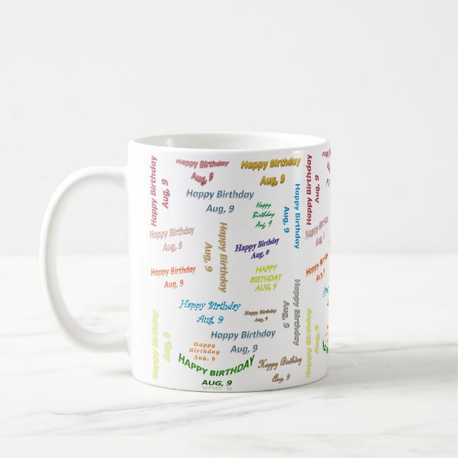 Mug Août 9 Anniversaire (Gauche)