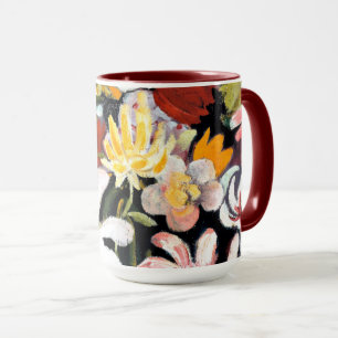Mug Août Macke peinture, Tapis de fleurs