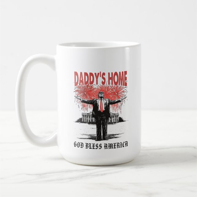 Mug *~* AP16 - Trump Papa est à la Maison Blanche MAGA (Gauche)