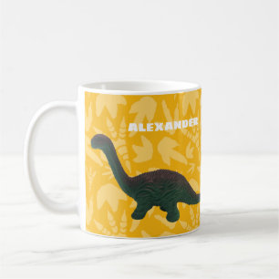 Mug Apatosaurus Toy Dinosaur Vert et Jaune