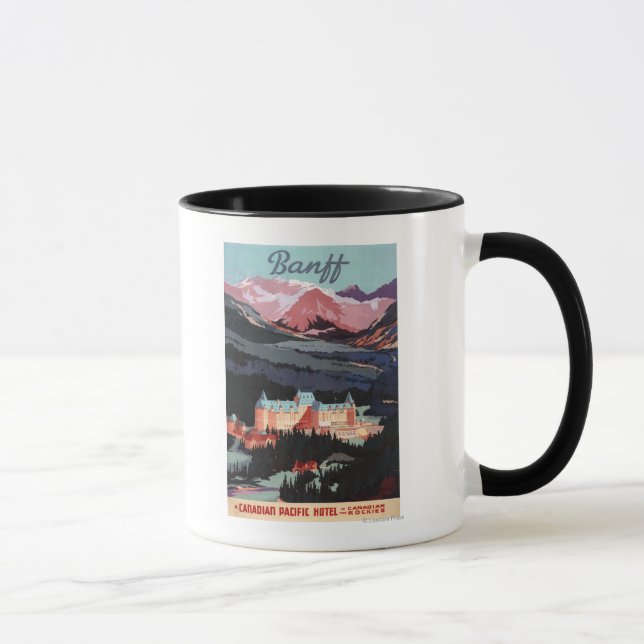 Mug Aperçu de l'affiche de l'hôtel Banff Springs (Droite)