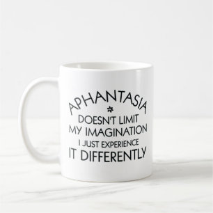 Mug Aphantasia Imagination Différente Police Noire