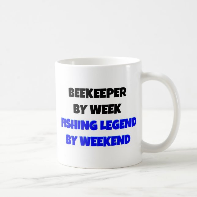 Mug Apiculteur par semaine Légende de pêche par week-e (Droite)