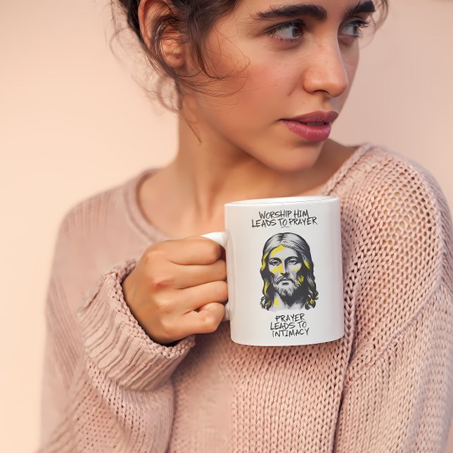Mug Apocalypse divine : L'adorer conduit à la prière (Créateur téléchargé)