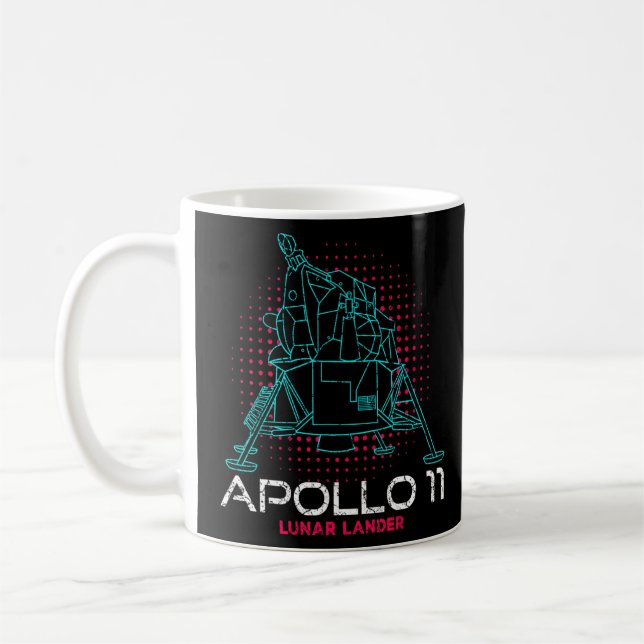 Mug Apollo 11 Lander lunaire Lander Spacecraft Lune La (Gauche)