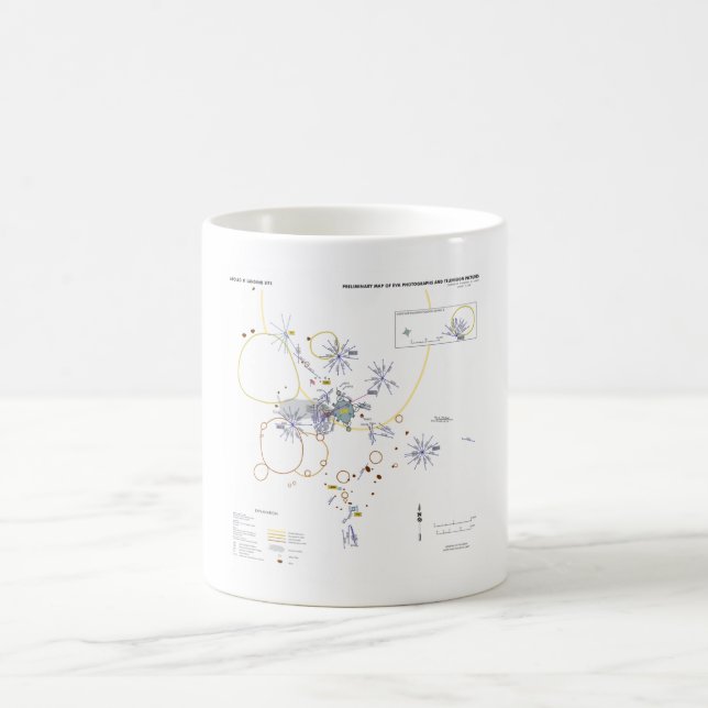 MUG Apollo 11 photo carte moonwalk (Centre)