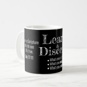 Mug Apologétique Bible Berean Verset Script Noir