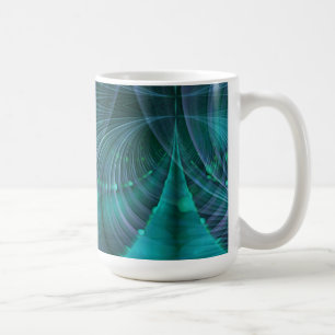 Mug Apophyse Fractal Art I - bleu