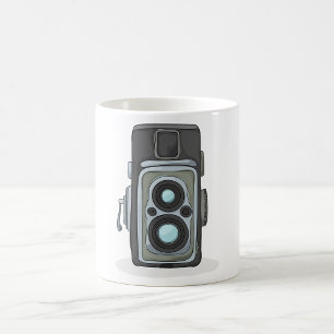 Mug Appareil photo reflex à deux objectifs vintage TLR