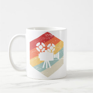 Mug Appareil Photo Rétro Vintage Réalisateur de Films