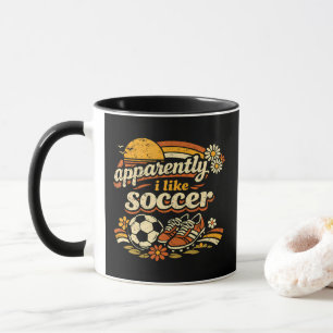 Mug Apparemment j'aime le football