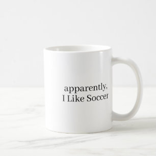 Mug Apparemment, j'aime le football, joueur de footbal