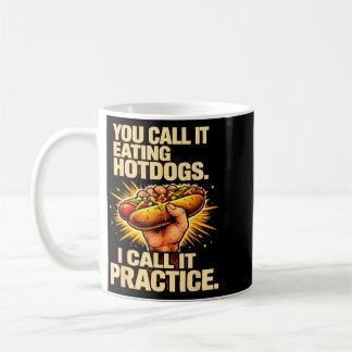 Mug Appel Manger des Hotdogs Appel Pratique Drôle Y2k