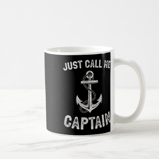 Mug Appelez-Moi Simplement Capitaine Bateau De Ponton  (Droite)