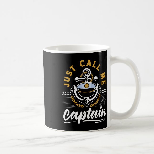 Mug Appelez-Moi Simplement Capitaine Pour Un Marin Mar (Droite)