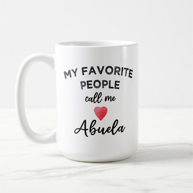 Mug Appelle-moi ABUELA Grand-mère espagnole Famille Gr (Gauche)