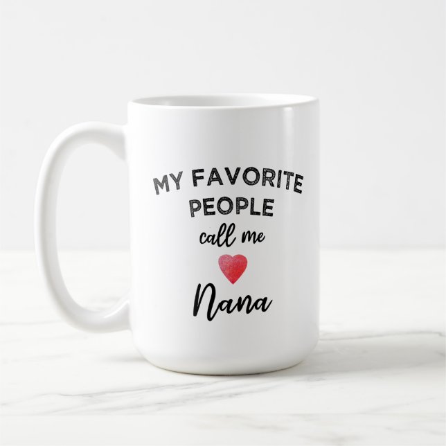 Mug Appelle-moi NANA Classique Surnom Grand-mère Grand (Gauche)