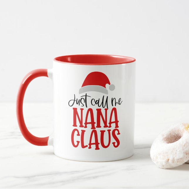 Mug Appelle-Moi Nana Claus (Avec donut)