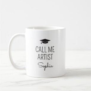 Mug Appellez-Moi Artiste Nom Personnalisé