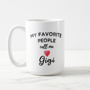 Mug Appellez-moi GIGI Grand-mère Moderne Surnom Tendan